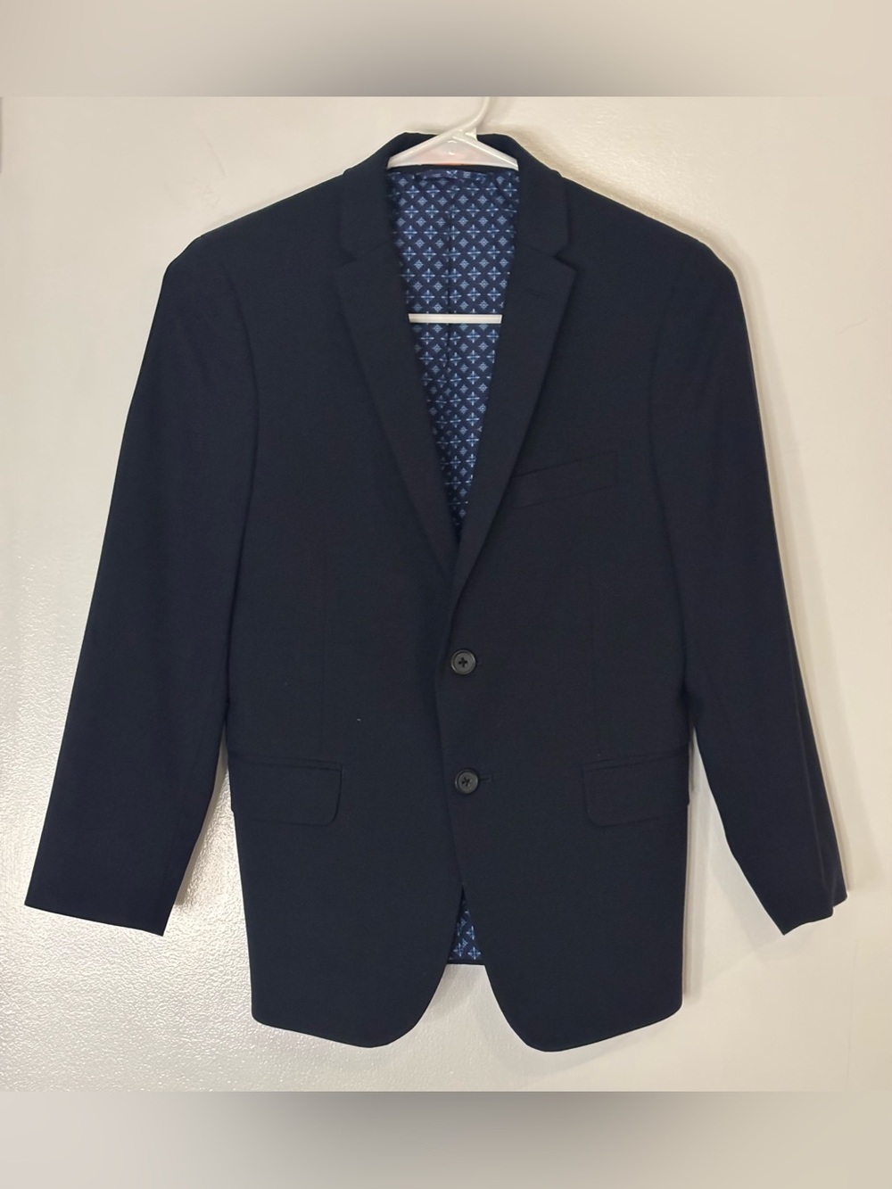 TALLIA. Boys Navy Blazer - Classic Two-Button Suit Jacket